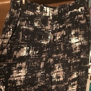 Lane Bryant Black Grey White Palooza Pants